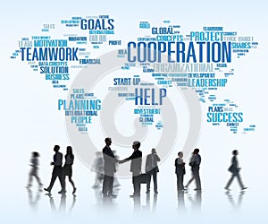 Coorperation Business Coworker Planning Teamwork Concept
