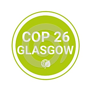 COP 26 in Glasgow, Scotland