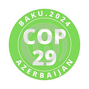 COP 29 in Baku Azerbaijan symbol icon