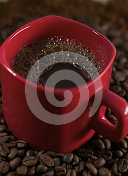 Cop Coffee and Coffee beans