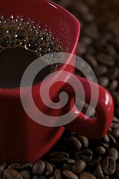 Cop Coffee and Coffee beans