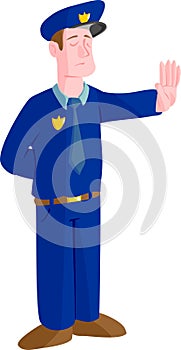 Cop isolated policeman police