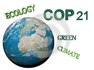 COP21 in Paris - 3d render