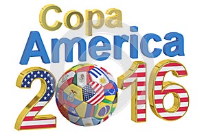 Copa America 2016 concept, 3D rendering