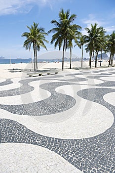 Copacabana Beach Boardwalk Rio de Janeiro Brazil photo