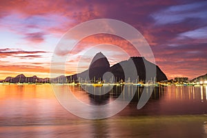 Copacabana Beach and Ipanema beach in Rio de Janeiro, Brazil