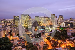 Copacabana Beach and Ipanema beach in Rio de Janeiro, Brazil