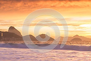 Copacabana Beach and Ipanema beach in Rio de Janeiro, Brazil