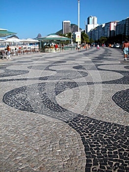 Copacabana beach in Rio de Janeiro, Brazil.