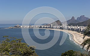 Copacabana Beach in Rio de Janeiro, Brazil