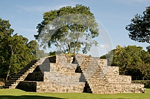 Copan - mayan pyramide photo