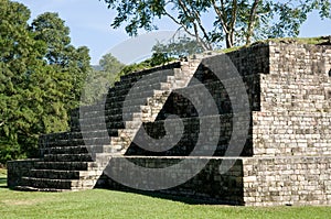 Copan-pyramide in light and shadow photo