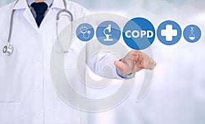 COPD Chronic obstructive pulmonary disease health medical concept