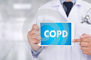 COPD Chronic obstructive pulmonary disease health medical concept