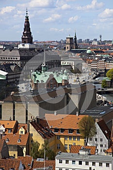 Copenhagen from above. Denmark