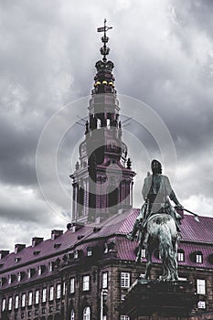 Copenhagen city and canal Nyhavn in Denmark