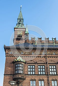 Copenhagen City Hall  in City Hall Square or RÃ¥dhuspladsen, Denmark