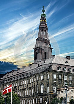 Copenhagen city hall historical building, Denmark