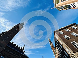 Copenhagen City Hall with surrounding buildings