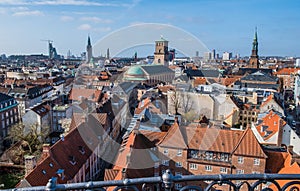 Copenhagen cityscape panorama
