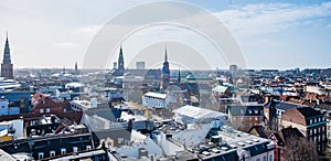 Copenhagen cityscape panorama