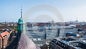 Copenhagen cityscape panorama