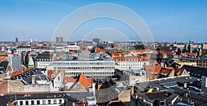 Copenhagen cityscape panorama