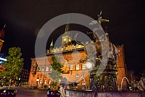 COPENHAGEN, DENMARK: The City Hall Square is a public square in the centre of Copenhagen, Denmark