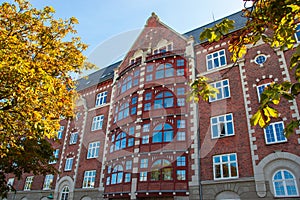 Copenhagen Denmark facades of old houses christianshavn canal