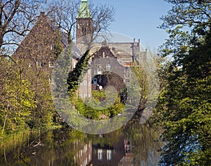 Copenhagen, Denmark, Gustaf Church, on the banks of Kastellet