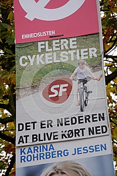 DANISH SOCIALIST PEOPLE PAARTY ELECTION PLAYCARDS