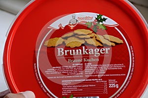 Brun cookies or brunkage or brune kuchen in danish capital