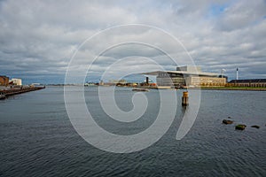 COPENHAGEN, DENMARK: Opera House. It is located on the island of Holmen in central Copenhagen