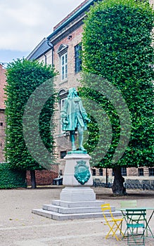 Copenhagen, Denmark. The statue of the national hero Peder Griffenfeld 1635-1699 made by the Danish sculptor Louis Hasselriis