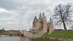 Copenhagen Denmark time lapse at Rosenborg Castle