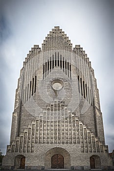 Copenhagen Grundtvigs Church Front Facade in Symmetry