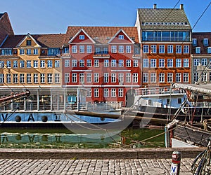 Copenhagen, Nyhavn famous landmark and entertainment district