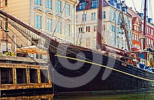 Copenhagen, Nyhavn famous landmark and entertainment district