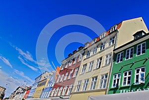 Copenhagen Nyhavn port colourful houses