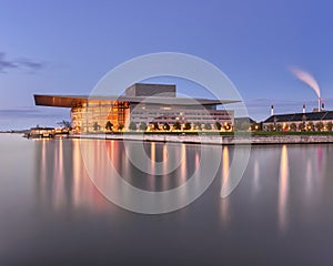 Copenhagen Opera House in the Evening, Denmark photo