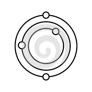 Copernican system, Vector icon which can easily modify or edit