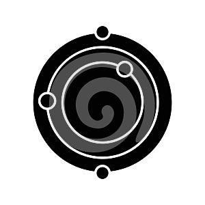 Copernican system,  Vector icon which can easily modify or edit