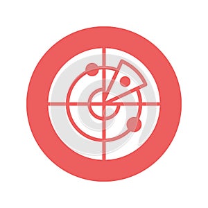 Copernican system, Vector icon which can easily modify or edit