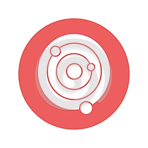 Copernican system Vector icon which can easily modify or edit