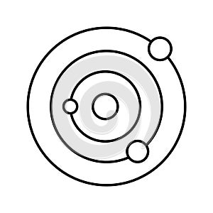 Copernican system Vector icon which can easily modify or edit
