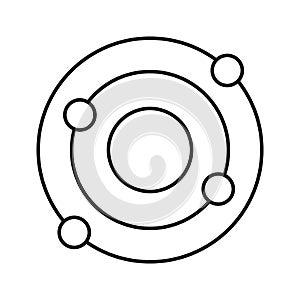 Copernican system Vector icon which can easily modify or edit