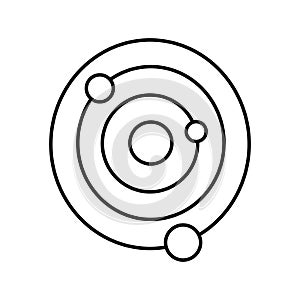 Copernican system Vector icon which can easily modify or edit