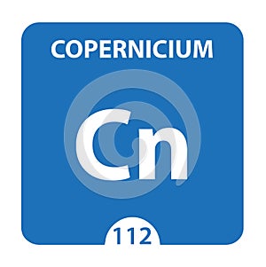 Copernicium Chemical 112 element of periodic table. Molecule And Communication Background. Copernicium Chemical Cn, laboratory and