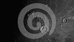 Copernicus crater on the moon