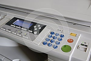 Copier machine in office.